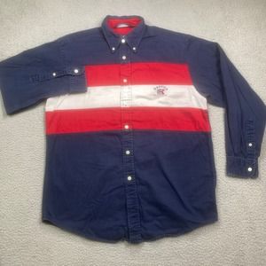 Vintage Nautica‎ Colorblock Shirt Mens Medium N95 Sailing Sailsports Y2K